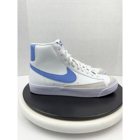 Nike Blazer Mid 77 GS Size 7Y Womens 8.5 White Blue Retro Sneakers DA4086-123 - Picture 4 of 9
